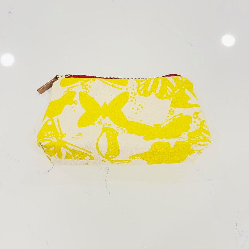 Erin Flett yellow butterfilies make up bag - Picture 3 of 8